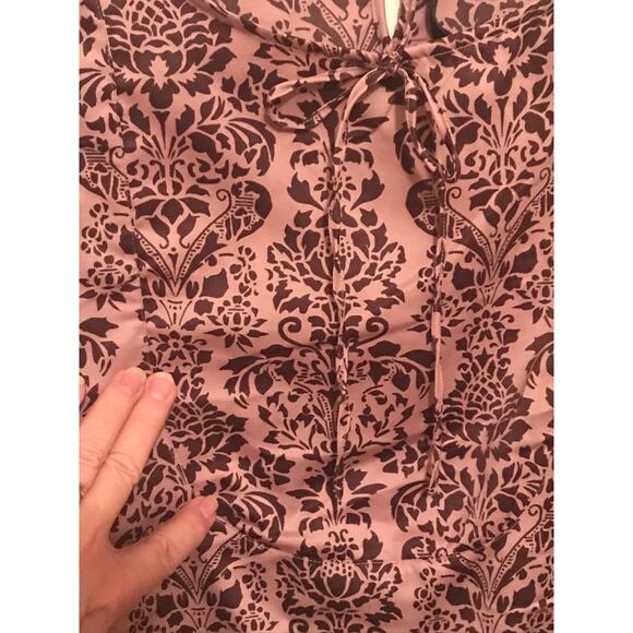 Ashley Judd Blouse Womens Peasant Style Three Quarter Length Sleeves Mauve Med - Picture 6 of 8